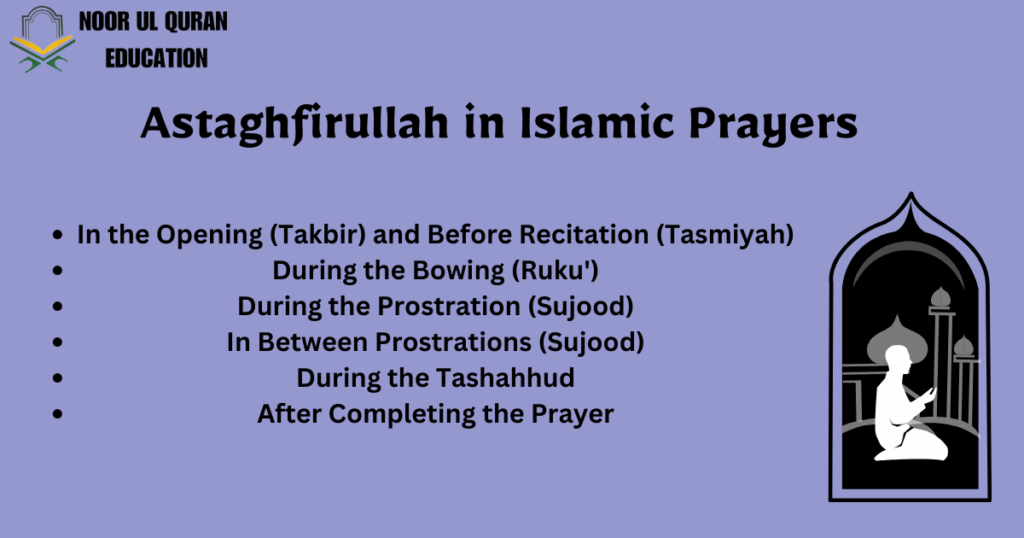 Astaghfirullah in Islamic Prayers